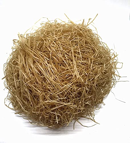 Image of Confitti Shredded Paper Crinkle Grass Strips for Gift Tray Hamper Packaging, Box Filler, Basket Filler, Christmas Festival Decoration Paper Holi Mothers day (500 GM, Food Grade Brown)