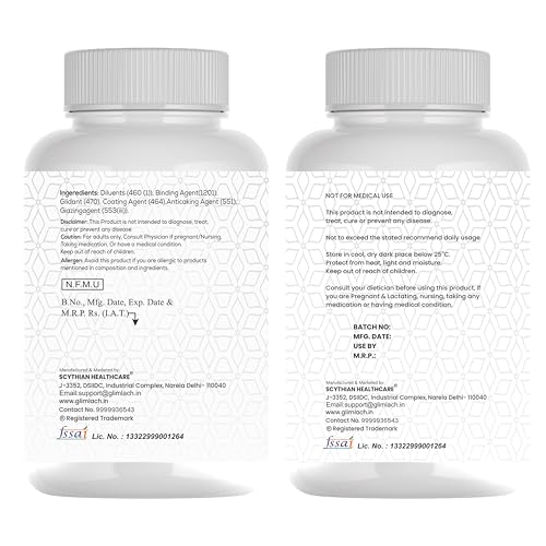 Image of GLIMLACH Calcium Magnesium & Zinc, Omega 3 Fish Oil 1300mg 550 mg EPA & 350 mg DHA for Brain, Heart, Eyes, Bone Health & Joint Support, Daily Nutrient Combination with Essential Minerals and Omega 3
