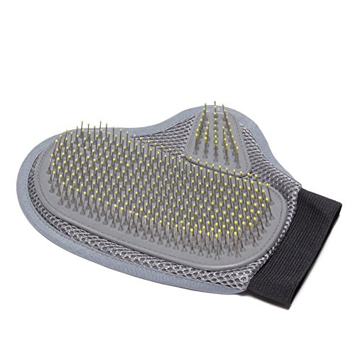 Finalmation Pet Desheding Tool - Dog & Cat Brush Glove - Gentle Grooming Mitt Your Pet Bath Brushes