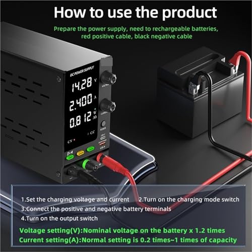 Alimentation de bureau courant continu stabilisé avec radiateur alu - 3