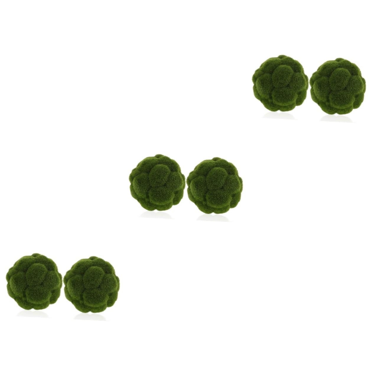 Cabilock 6 Piezas De Musgo Verde Simulado para Manualidades Bolas De Musgo Falsas Bolas De Colgantes Falso para Plantas Falsas as De De Interior Decoración as De