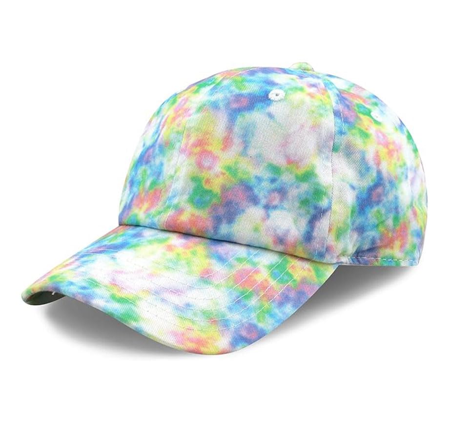 Image of Cotton Baseball Cap Dad Hat - Washed Low Profile Adjustable Hat for Men Women Casual Outdoor Running Golf