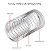LOOTICH New Version Sturdy 4 Inch 8 Feet Non-Insulated Flex Air Aluminum Ducting Vent Hose for HVAC Ventilation with 2 Stainless Steel Clamps
