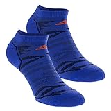 adidas Men's Superlite Prime Mesh Quarter Socks (2-Pair), Blue/Collegiate Navy/Energy Red, Large