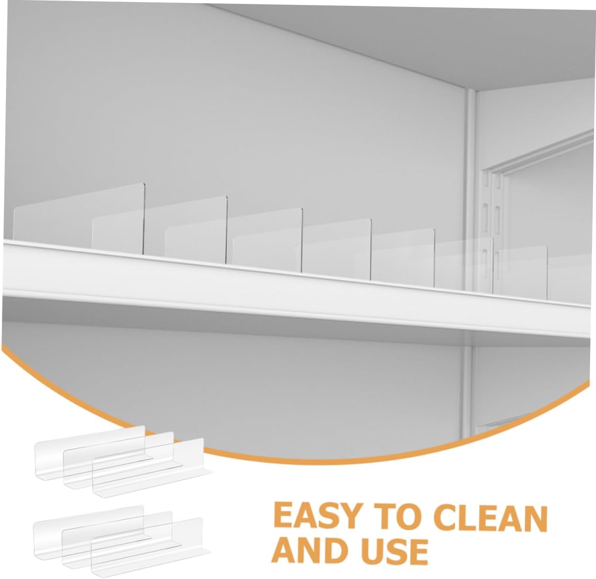 30pcs Shelf Divider for Bookshelf Supermarket Sorting Baffle No Tool Required
