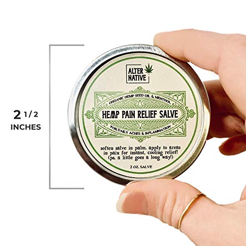 Hemp Oil Salve For Instant Cooling Relief - Made From Organic Hemp Seeds Extract - Natural Balm For Men & Women By Alter… - Image 7