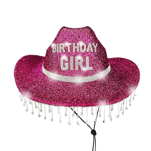 Chapeau de cowboy scintillant idéal pour fête et voyage en famille