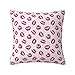 Funda De Cojínes 45x45cm Pintalabios de Colores Kiss Hot Funda De Cojín Hogar Decorativo Almohada para Sofá Dormitorio Sala Cama Hogar Coche Sillas