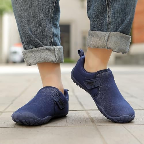 Image of KUBUA Kids Barefoot Shoes Boys Girls Slip On Minimalist Sneakers for Walking Tennis Athletic Hiking Toddler Little Big Kid