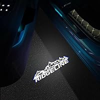 Vista 2 de 2 piezas Proyector LED de Logo para Puerta de Automóvil Lámpara de Bienvenida Luz de Puerta Kit de Luces de Charco Ridgeline Compatible