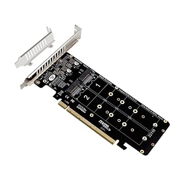 Amazon | Frioojity 両面 4 ディスク NVME RAID カード PCIeX16
