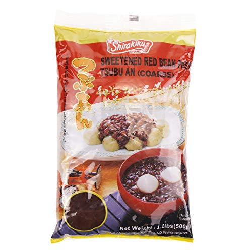 shirakiku tsubu an (sweeted red bean paste) (Coarse, 1.1 Pound (Pack of 1))