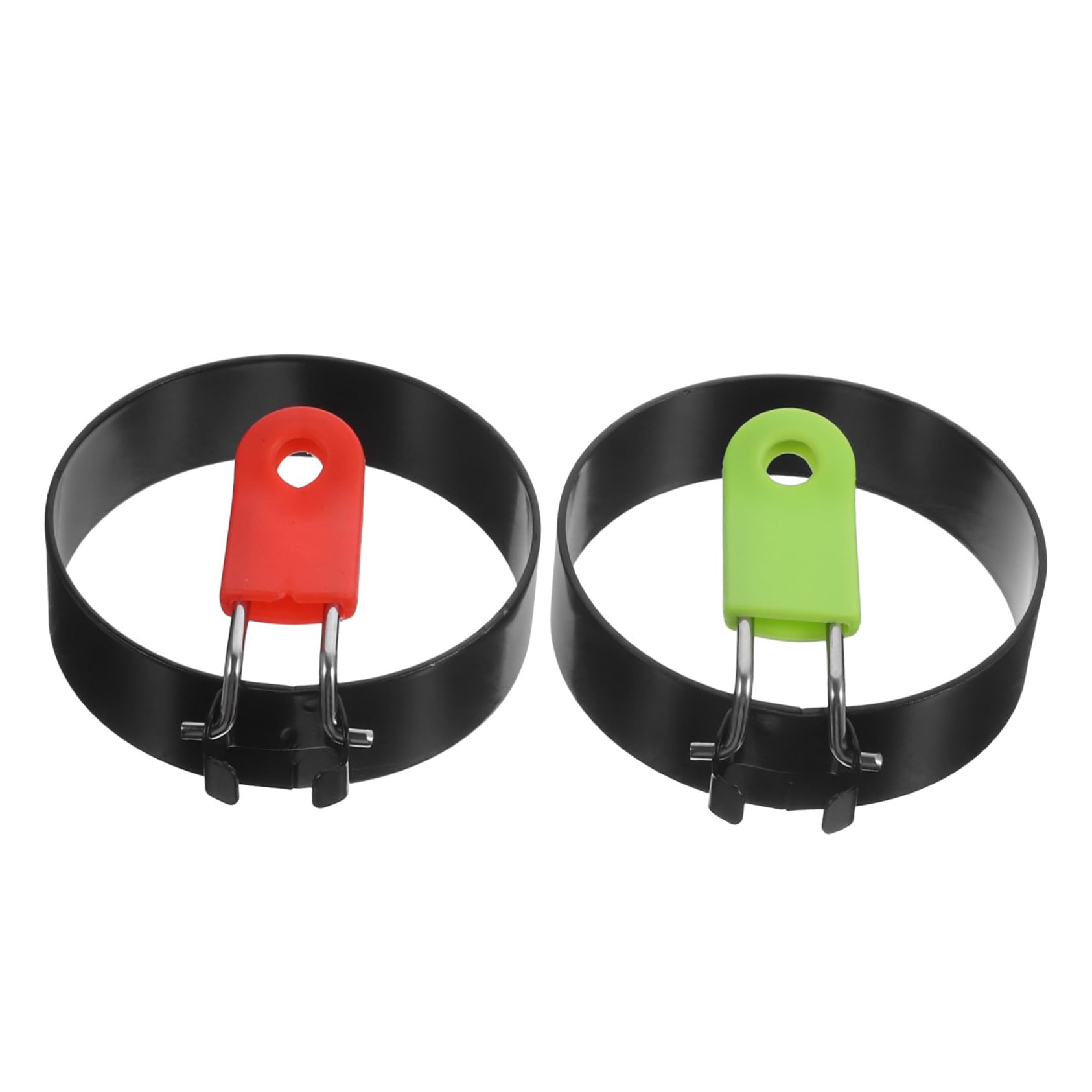 OKUMEYR 2pcs Non-stick Round Mold Creative Pancake Sandwich Cooking Molds Handle for Frying Eggs Breakfast Maker and Easy to Use