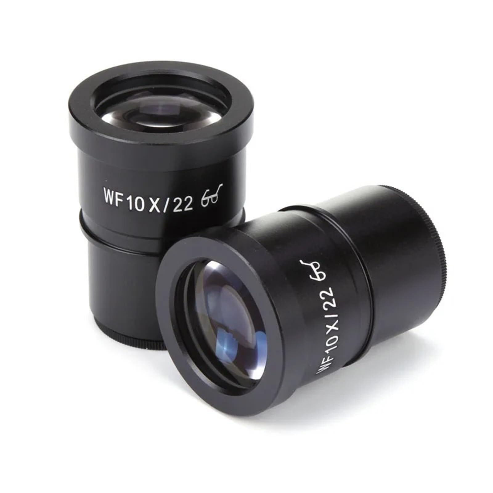 2PCS WF10X con Reticolo oculari for microscopio for microscopio Stereo Ampio Campo 22mm Alta Vista oculare Lente Accessori oculari(MS30mm Reticle)