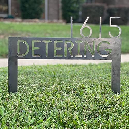 Pillars Customs Custom Lawn Address Sign, Metal Yard Sign With Stakes thumb #6