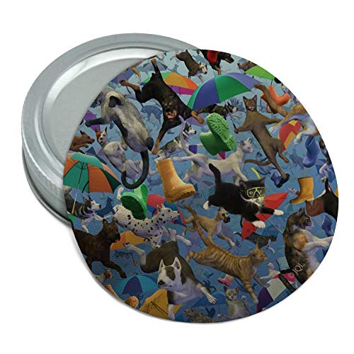 Raining Cats and Dogs Round Rubber Non-Slip Jar Gripper Lid Opener