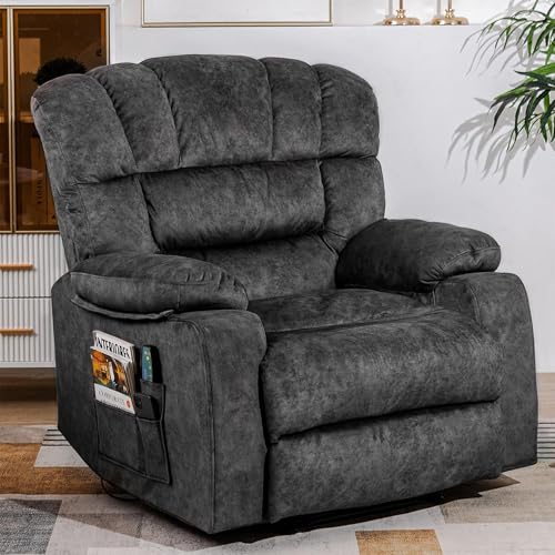 YI DANICA Recliner Chair Modern Ergonomic Lounge Single Sofa Seat Living Room Gravity Recliners Foam Filling