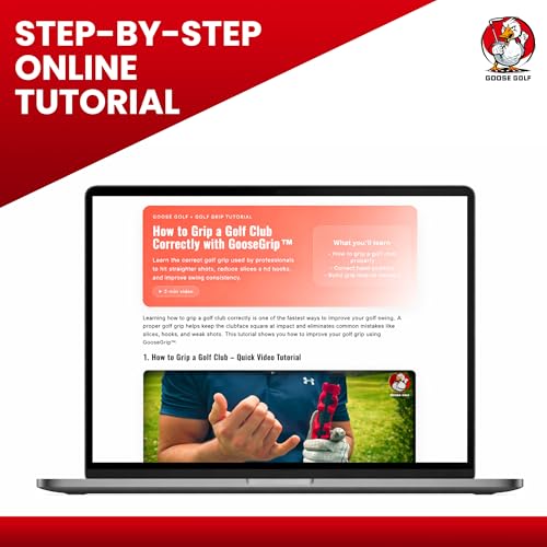 Image of Golf Grip Trainer - Golf Training Aid for Correct Hand Positioning, Fits All Golf Clubs, Build Proper Grip Fundamentals for Consistent Practice