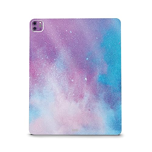 Image of MightySkins Carbon Fiber Skin Compatible with Apple iPad Pro 12.9 inch M2 6th Gen (2022) Full Wrap Kit - Cotton Candy Sky | Protective Durable Textured Carbon Fiber Finish | Easy to Apply Made in The USA