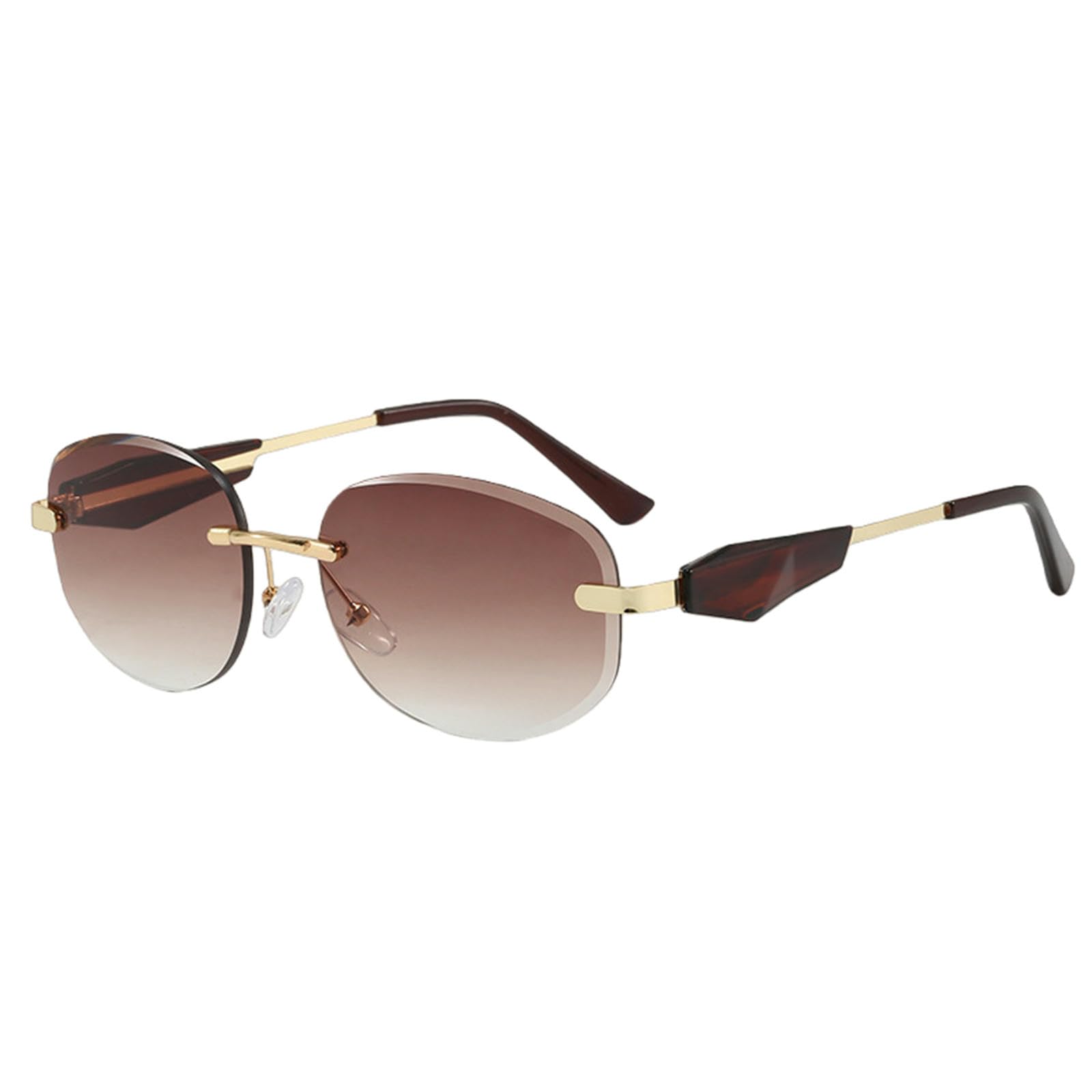 Gyios sunglasses Vintage Rimless Women Men Fashion Trends Sun Glasses Outdoor Drive Shades