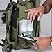 Green Dad Diaper Bag - Molle-Style Military Diaper Backpack Made of Rugged 900D Waterproof Polyester with Wider Extra-Long Straps, Dirty Diapers Pouch, Baby Wipes Dispenser & Insulated Bottle Pockets