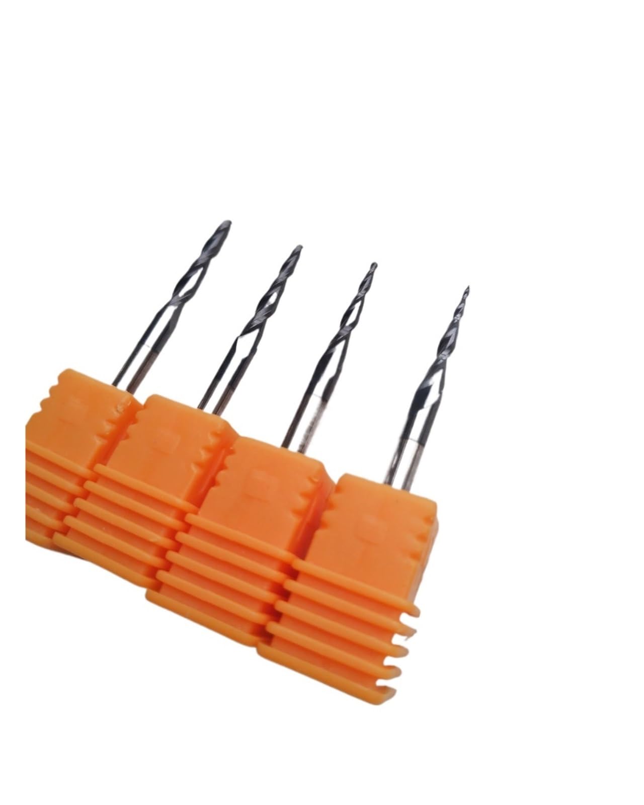 1 Pz R0.25/R0.5/R0.75/R1.0 3.175mm 1/8 "2F D4mm HRC55 Carburo Solido Cono Sfera Naso Fresa Strumenti for Incisione Su Legno