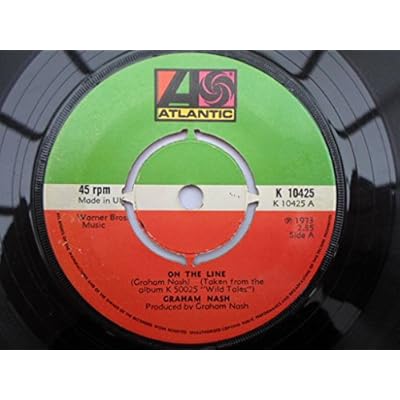 Nash, Graham On The Line 7" Atlantic K10425 VG 1973