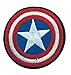 Gemelolandia | Toppe ricamata Termoadesiva, motivo Capitan America, 5cm | Patch Stickers Adesivi per Abiti, Giacche, Pantaloni, Camicie e Oggetti in Tessuto