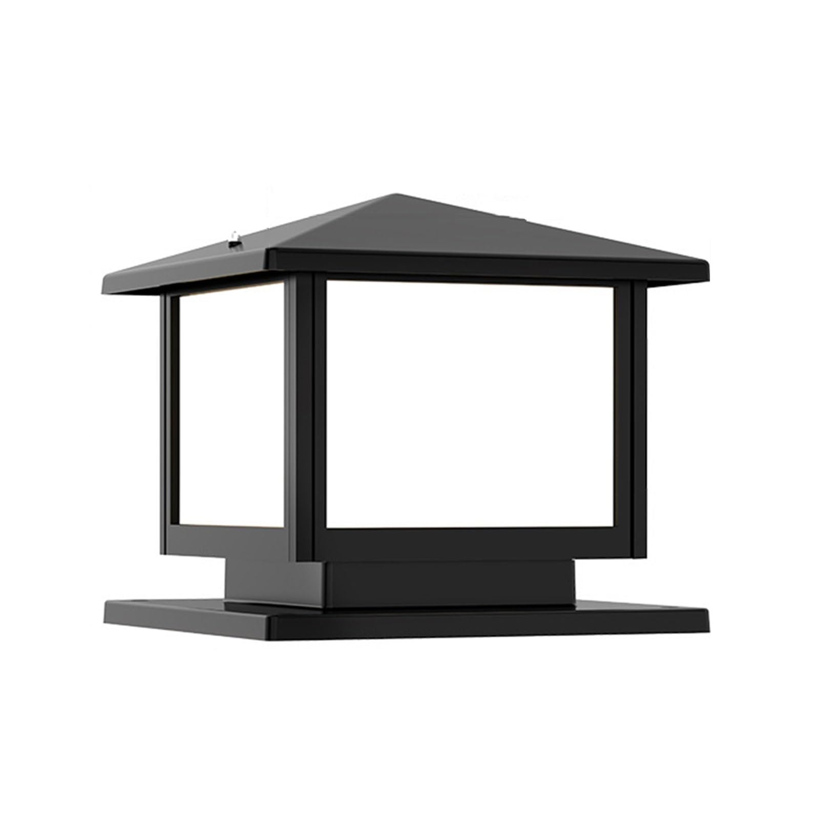 Lanterne de jardin rétro noire 25cm pour créer une ambiance chaleureuse sur votre terrasse