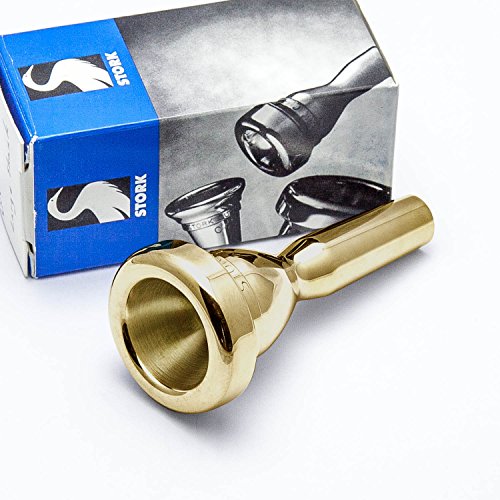 Stork 24K Gold Large Shank Trombone Mouthpiece, T1S Light Weight Symphonic