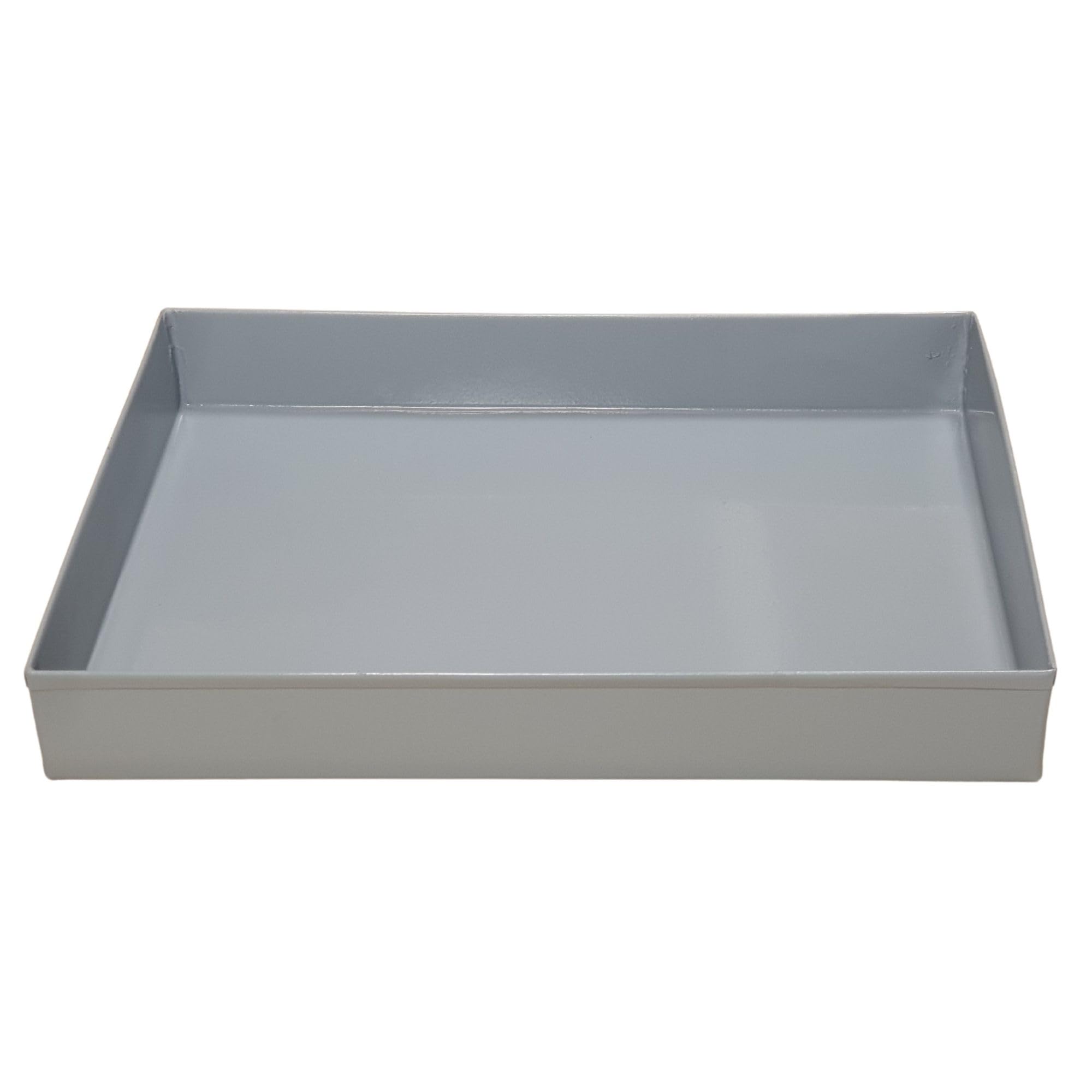 Marmorierwanne aus Metall – A4 & A3 | Marmorierbecken, Metallwanne, Tablett für Marmoriertechnik/Marbling Tray, Ebru Teknesi (DINA 4)