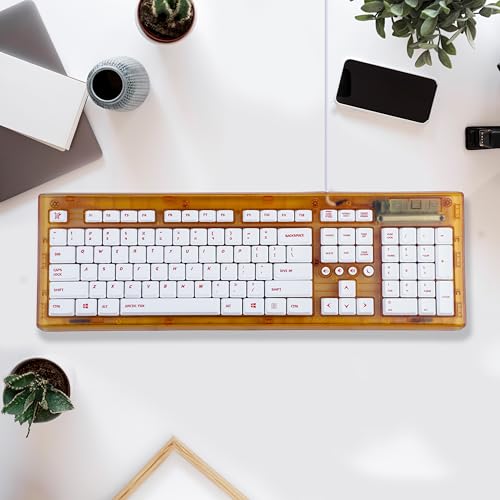 Image of Arctic Fox Crystal Wired Keyboard (Orange)