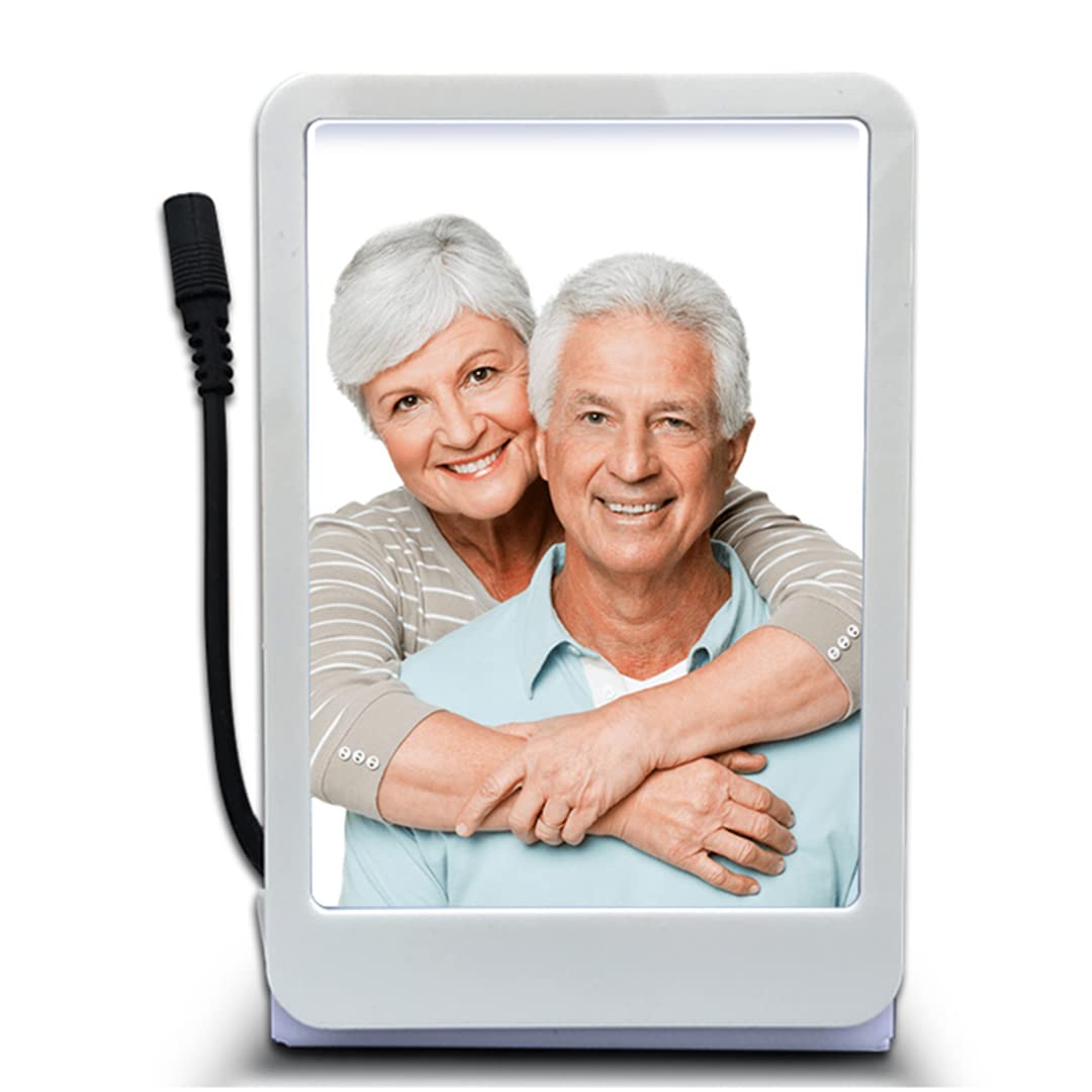 PHOTOLAND Personalized LED Car Dashboard Photo Frame Wedding Gifts, Double Side Frame Size; 12 x