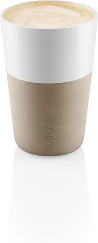 Miniatura 7 de Eva Solo 2 tazas Lungo Tumbler  Vasos de porcelana de 8 onzas con agarre recubierto de silicona  Aptos para lavavajillas  Diseño danés,