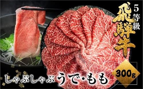 [すぐ届く!! 日時指定可]A5等級飛騨牛 赤身しゃぶしゃぶ 300g しゃぶしゃぶ用 国産牛 国産 牛肉 肉 厳選 熟成 贈答用 うでorもも