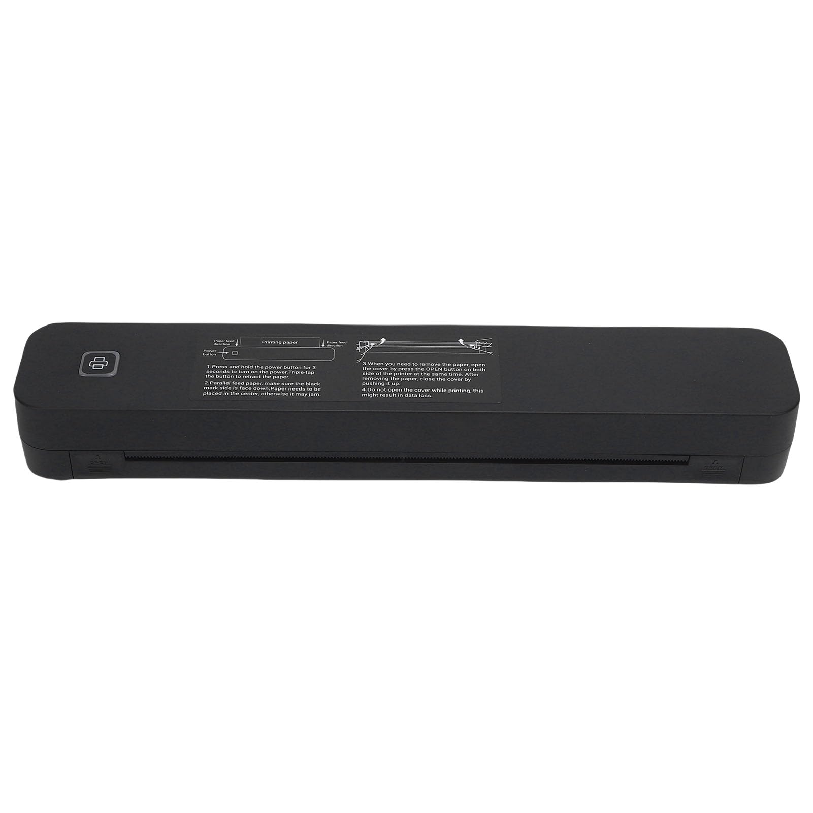 Stampante Termica, 2600mAh Risoluzione 203DPI Stampante Mobile a Stampa Veloce 4-6 S con Design Senza Inchiostro a Basso Rumore Stampantes Portatile Senza Inchiostro
