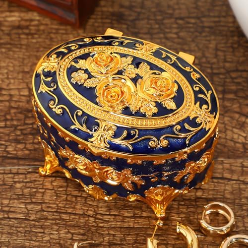 Boîte à bijoux antique avec couvercle pour ranger vos bracelets