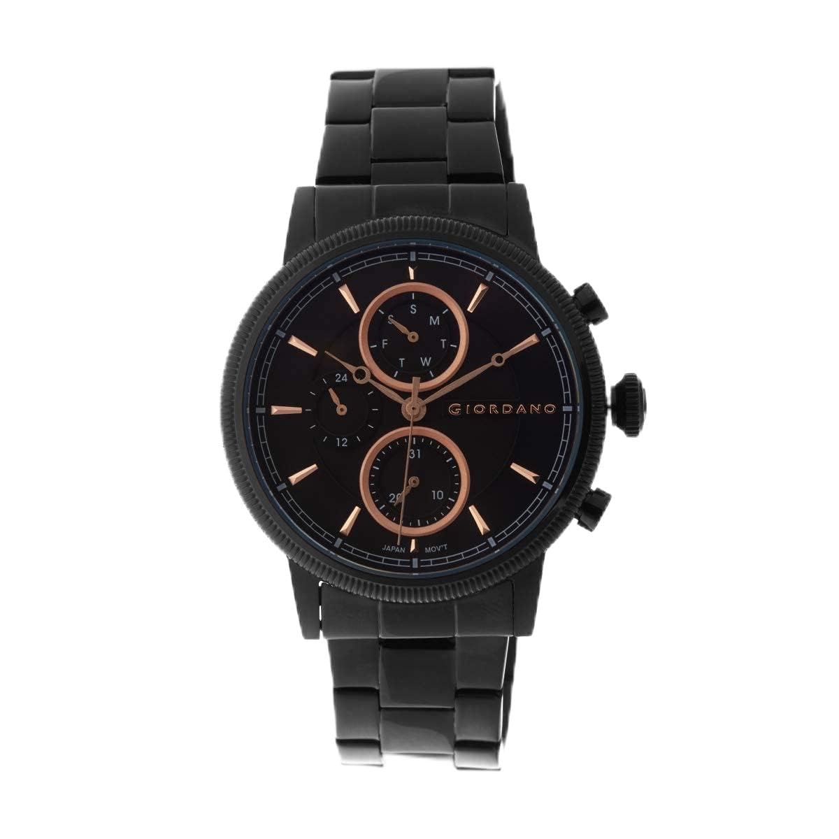 Giordano Analog Wrist Watch for Men Stylish Metal Strap with Water Resistant Multifuntion Mechanism Watch GZ-50026 (B0BQ2VBGC6) Amazon Price History, Amazon Price Tracker