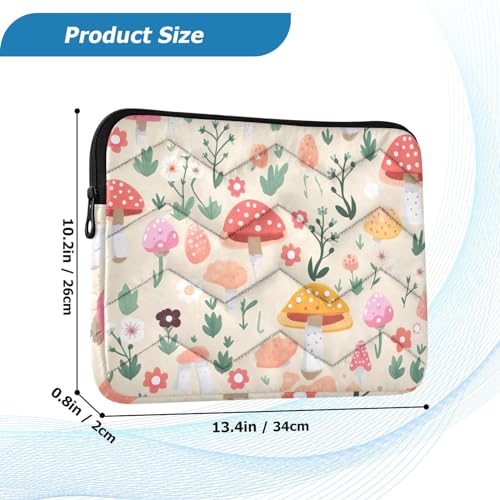 Funda para portátil 13-14 pulgadas con diseño de hongos coloridos miniatura 3