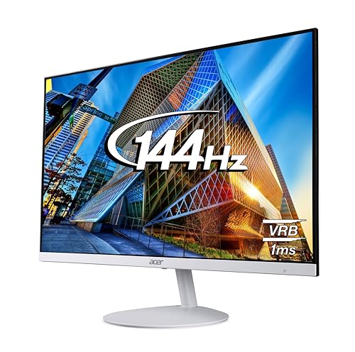 Image of Acer SA242Y P1 23.8 Inch Full HD IPS Ultra Slim (7.2mm Thick) Monitor | 144Hz Refresh Rate | 1ms VRB | ZeroFrame Design | AMD FreeSync | Acer VisionCare Eye Protection | HDMI + VGA | Built-in Speakers