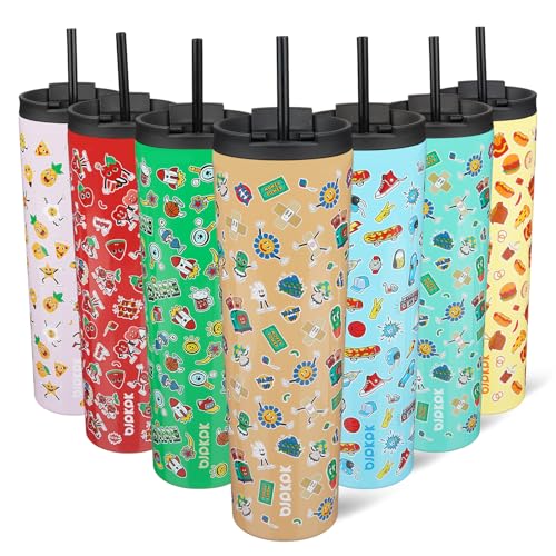 Image of BJPKPK 34oz Coffee Tumbler with Straw, Insulated Stainless Steel Cup