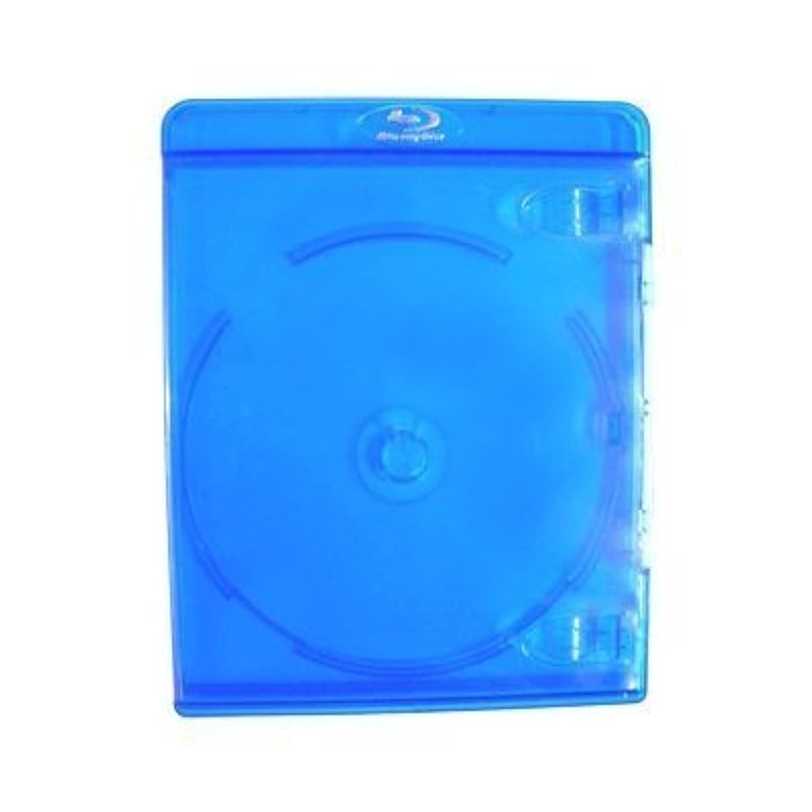 10 Empty Deluxe Blu-ray Replacement Cases for Blue-ray Disc Movies 11mm Thickness with Silver Embossed Logo