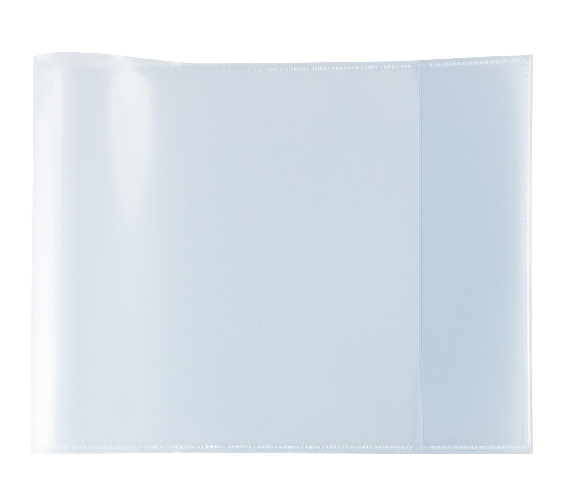 HERMA 19630 Notebook Covers Quart Landscape Transparent Clear, Book Covers Made of Durable, Wipe-Clean and Extra Thick Polypropylene Film, Transparent Notebook Cover Set for School Books