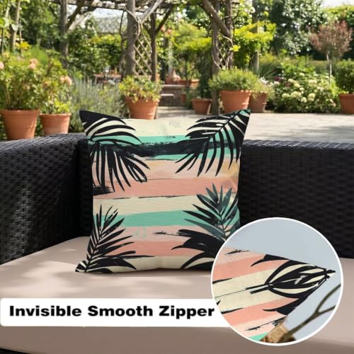 Housse coussin de jardin 55x55 imperméable anti tache pour canapé et banc - 5