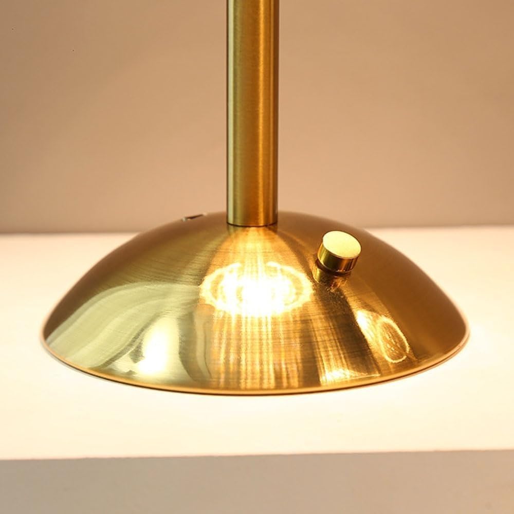 Lampada da tavolo ricaricabile USB paralume acrilico tre colori scrivania camera da letto comodino piccolo caffè hotel illuminazione ambientale