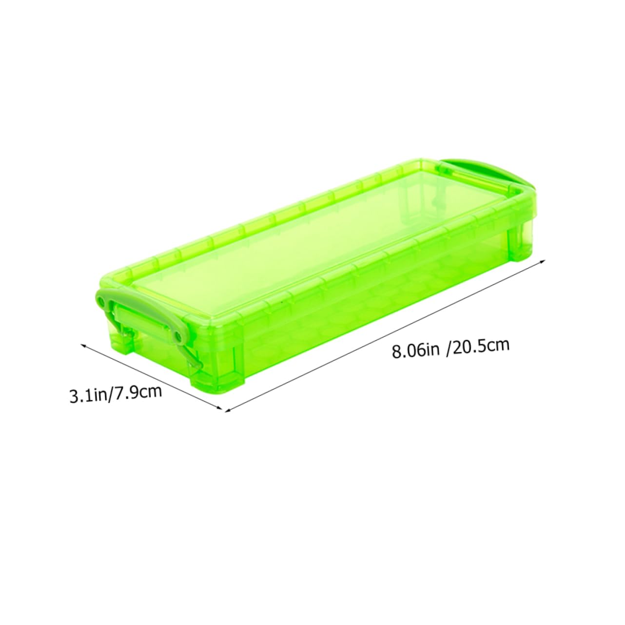 Scatola Portaoggetti Trasparente Per Cancelleria Astuccio Portapenne in Plastica Leggero Organizer Per Matite E Penne Da Ufficio E Casa