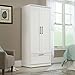 Sauder HomePlus Wardrobe/Storage Cabinet, Spacious Hidden Storage, Wardrobe Armoire, 29.1x20.9x71.2 - Soft White Finish