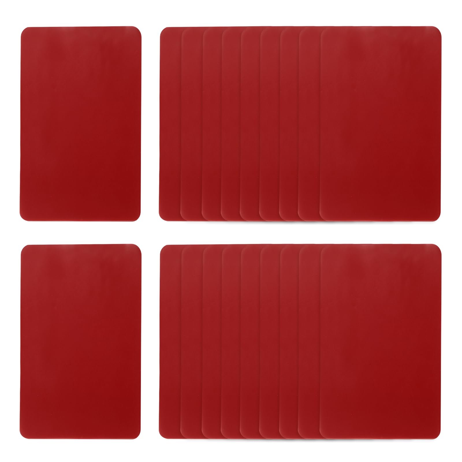 sourcing map 20 Pcs Double Sided Adhesive Pads, 40mm x 60mm Dash Cam Sticky Pads Self-Adhesive Square Mounting Foam Tape Waterproof & Heat Resistant for Car Walls Picture Home Decor, Red