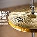 Meinl 14” Hihat (Hi Hat) Cymbal Pair – HCS Traditional Finish Brass for Drum Set, Made In Germany, 2-YEAR WARRANTY (HCS14H)