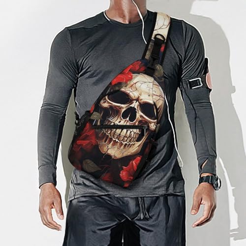 Two Cats Hugging Sling Bag for Men Women - Adjustable Crossbody Chest Backpack, 15" Travel Hiking Fanny Pack 7